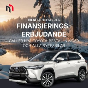 Nu hos oss: Toyota Easy Delbetalning – finansieringserbjudande 2,99 % + kostnader: