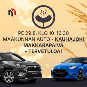 KAUHAJOEN liikkeessämme makkarapäivä 29.8