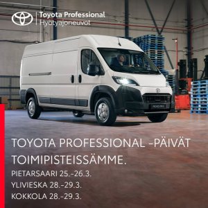 Tervetuloa Toyota Professional -päivillemme
