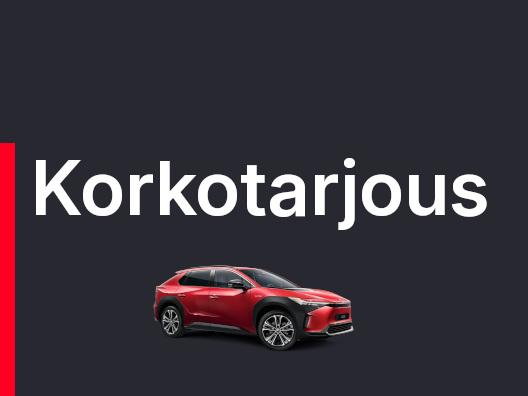 Korkotarjous erään Toyota bZ4X -malleja