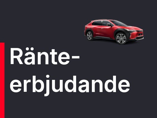 Ränteerbjudande på ett parti Toyota bZ4X-bytesbilar