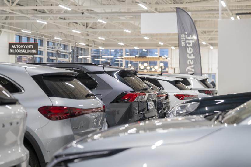 Laaja vaihtoautojen tarjonta